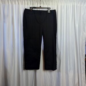 Rafaella Curvy Black Cropped Pants